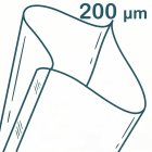 200 mikronů