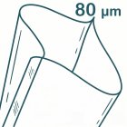 80 mikronů